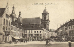 SAINT AVOLD  Place De La Victoire Animée Commerces Attelages Tramway RV - Saint-Avold