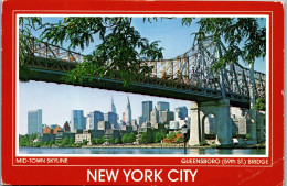 49947 - USA - New York City , Skyline , Queensboro Bridge - Gelaufen 1990 - Sonstige & Ohne Zuordnung