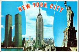 49911 - USA - New York City , Statue Of Liberty , Empire State Building , World Trade Center - Gelaufen 1980 - Altri & Non Classificati