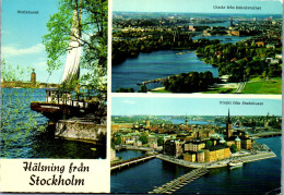 50822 - Schweden - Stockholm , Stadthuset , Utsikt Fran Kaknästornet , Utsikt Fran Stadshuset - Gelaufen 1978 - Suède