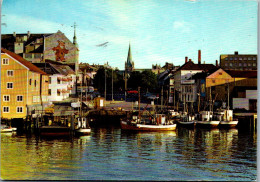 50809 - Norwegen - Trondheim , Fishmarket Ravnkloa - Gelaufen 1972 - Norway