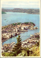 50785 - Norwegen - Bergen , View From The Mountain Floien - Gelaufen 1961 - Norvegia