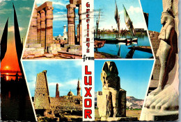 50752 - Ägypten - Luxor , Mehrbildkarte - Gelaufen 1975 - Luxor