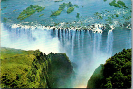 50657 - Zimbabwe - Victoria Falls , Simbabwe , Rainbow Falls , Armchair And Danger Point - Gelaufen  - Zimbabwe