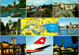 50585 - Schweiz - Zürich , Mehrbildkarte - Gelaufen 1975 - Zürich