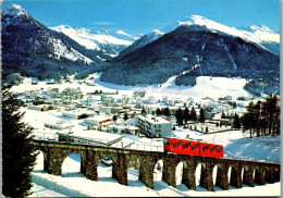 50528 - Schweiz - Davos Dorf , Gegen Das Pischahorn , Parsenn Bahn - Gelaufen  - Davos