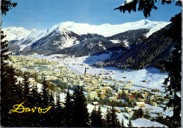 50526 - Schweiz - Davos , Gegen Rhätikon , Seehorn Und Pischahorn - Gelaufen 1966 - Davos