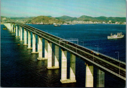 50497 - Brasilien - Rio De Janeiro , Vista A Ponte Presidente Coste E Silva , Rio Niteroi , Guanabara Bay - N. Gelaufen  - Rio De Janeiro