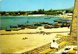 50434 - Tunesien - Hammamet , La Plage Vue Du Cafe Sidi Bou Hadid - Gelaufen 1975 - Tunisia