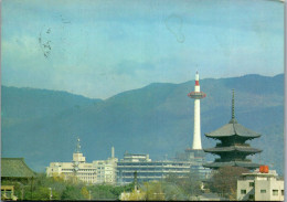 50424 - Japan - Kyoto , Tower And Pagoda Of To-ji Temple - Gelaufen 1985 - Kyoto