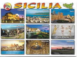 SCENES AROUND SICILY, ITALY. UNUSED POSTCARD Ms4 - Andere & Zonder Classificatie