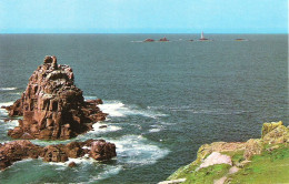 LONGSHIPS LIGHTHOUSE, LANDS END, CORNWALL, ENGLAND. UNUSED POSTCARD Ms4 - Land's End