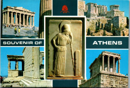 51246 - Griechenland - Athen , Athens , Mehrbildkarte - Gelaufen 1990 - Griekenland