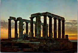 51240 - Griechenland - Athen , Athens , Sounion , The Temple Of Posseidon - Gelaufen  - Griekenland