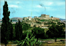 51233 - Griechenland - Athen , Athens , Acropolis , Akropolis Seen From Socrates Prison - Gelaufen 1965 - Griechenland