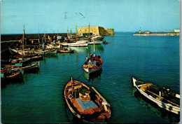 51154 - Griechenland - Heraklion , Kreta , Crete , The Old Port - Gelaufen 1979 - Grèce
