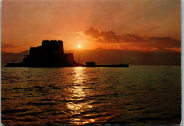 51127 - Griechenland - Nauplia , Nafplio , Sunset In Bourtzi , Burtzi - Gelaufen 1975 - Griechenland