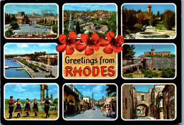 51095 - Griechenland - Rhodes , Rhodos , Mehrbildkarte - Gelaufen  - Griechenland