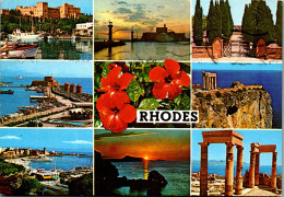 51090 - Griechenland - Rhodes , Rhodos , Mehrbildkarte - Gelaufen 1981 - Grecia