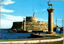 51091 - Griechenland - Rhodes , Rhodos , Leuchtturm Der Hirsch - Gelaufen 1974 - Grecia