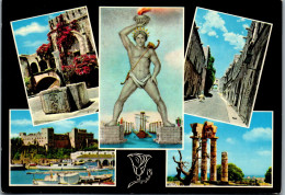 51083 - Griechenland - Rhodes , Rhodos , Mehrbildkarte - Gelaufen 1969 - Grecia