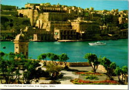 50942 - Malta - Valletta , The Grand Harbour And Valletta From Senglea - Gelaufen 1982 - Malta