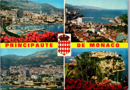 50915 - Monaco - Principaute , Mehrbildkarte - Gelaufen 1981 - Viste Panoramiche, Panorama