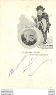 GIUSEPPE VERDI CARTE PUBLIEE PAR CARLO ALIPRANDI OPERA FALSTAFF AVEC ILLUSTRATEUR SIGNE N°12 SUR 12 - Singers & Musicians