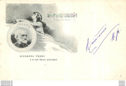 GIUSEPPE VERDI CARTE PUBLIEE PAR CARLO ALIPRANDI OPERA I LOMBARDI AVEC ILLUSTRATEUR SIGNE N°1 SUR 12 - Zangers En Musicus