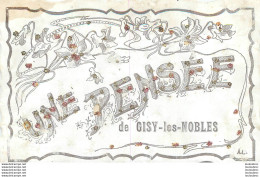 GISY LES NOBLES UNE PENSEE CARTE CISELEE - Other & Unclassified