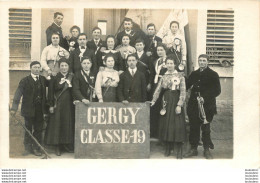 GERGY CARTE PHOTO CONSCRITS CLASSE 1919 REF E - Other & Unclassified