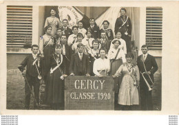 GERGY CARTE PHOTO CONSCRITS CLASSE 1920 REF F - Autres & Non Classés