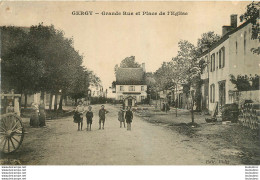 GERGY  GRANDE RUE ET PLACE DE L'EGLISE EDITION PIDET - Autres & Non Classés