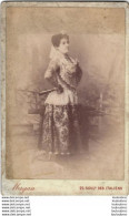 CDV PHOTO XIXe SENORA DOLORES FORMAT 17 X 11 CM PHOTO MORGAN PARIS - Oud (voor 1900)