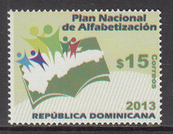 2013 2014 Dominican Republic Literacy  Complete Set Of 1 MNH - Dominicaine (République)