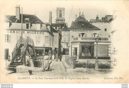 CLAMECY LE PONT TOURNANT ET LA TOUR DE L'EGLISE ST MARTIN - Clamecy