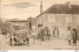 SAINT LEGER VAUBAN DEPART DE L'AUTOBUS ST LEGER QUARRE AVALLON 2 FOIS PAR JOUR Ref3 - Autres & Non Classés