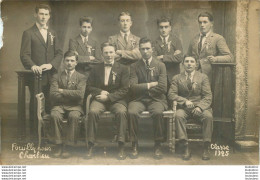 POUILLY SOUS CHARLIEU CARTE PHOTO CONSCRITS CLASSE 1925 Ref1 - Otros & Sin Clasificación