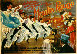 CPM-Affiche Film "MOULIN ROUGE" John Huston _ French Cancan Paris- Zsa Zsa Gabor,  Toulouse-Lautrec **TBE - Afiches En Tarjetas