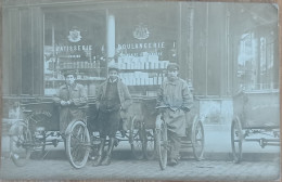 BOULANGERIE PATISSSERIE LIVREUR CHARLES JUERY 8 RUE DE JARENTE PARIS MÉTIER MAGASIN DEVANTURE CARTE PHOTO - Distretto: 04