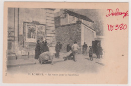 56 LORIENT  GROIX  En Route Pour Le Sacrifice (à Groix)   SUP PLAN  Env. 1905  RARETE.  . Voir Description Interessante - Lorient