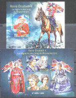 Mint Stamps In Miniature Sheet And  S/S Queen Elizabeth II 2015 From  Togo - Familles Royales