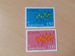 TIMBRES   YOUGOSLAVIE   ANNEE   1972   N  343  / 344   COTE  2,50  EUROS   NEUFS  LUXE** - Nuevos