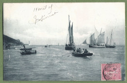 CPA - COTES D'ARMOR - MARINE - DÉPART POUR LA PÊCHE - LE LÉGUÉ SAINT BRIEUX - Animation, Barque Et Bateaux De Pêche - Saint-Brieuc