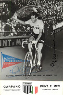 Ref U318- Size -dimensions :env 15cms X 10cms -sports- Cyclisme -gastone Nencini Vincitore Del Tour De France 1960 - - Cyclisme