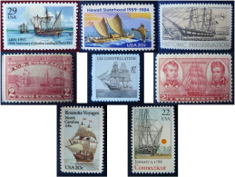 USA / Etats-Unis Yv. 181 Neuf * & 354 - 938 - 1526 - 1540 - 1796 - 2207 - 3568 Neufs ** (MNH) - Bateaux - Voiliers - Ships