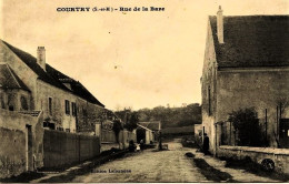 1869 - Seine  Et  Marne  -  COURTRY  :  Rue De La Bare    Circulée En 1915 - Andere & Zonder Classificatie