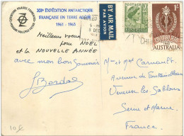Carte Postale De La XIIe Expédition Antarctique Française En Terre Adélie En 1961-1963 - Mission Paul Emile Victor - Missions