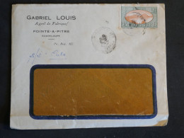 DN15 GUADELOUPE   LETTRE RR   FENETRE   1935   POINTE  A PITRE  A TROYES FRANCE PAR S.S CUBA  + AFF. INTERESSANT++ - Cartas & Documentos