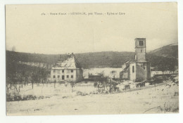 68/ CPA - Leimbach - Eglise Et Cure (guerre, Bombardement) - Autres & Non Classés